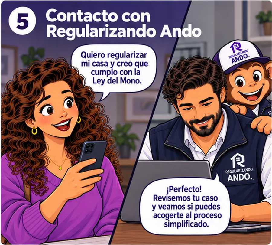 Propietaria contacta a Regularizando Ando para revisar su caso