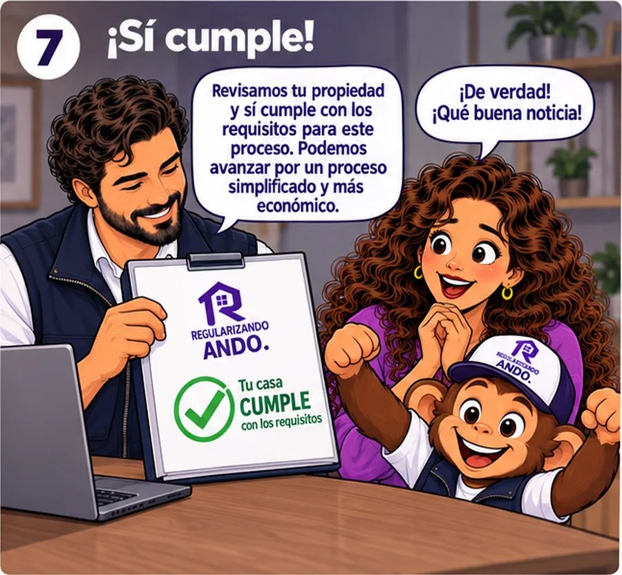 La revisión confirma que la propiedad cumple con el procedimiento simplificado