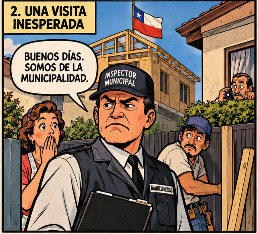 Inspectores municipales llegan a la vivienda sin aviso