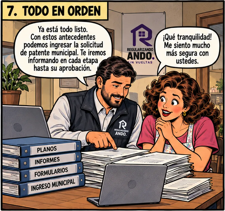 Planos, informes y formularios ordenados para el ingreso municipal