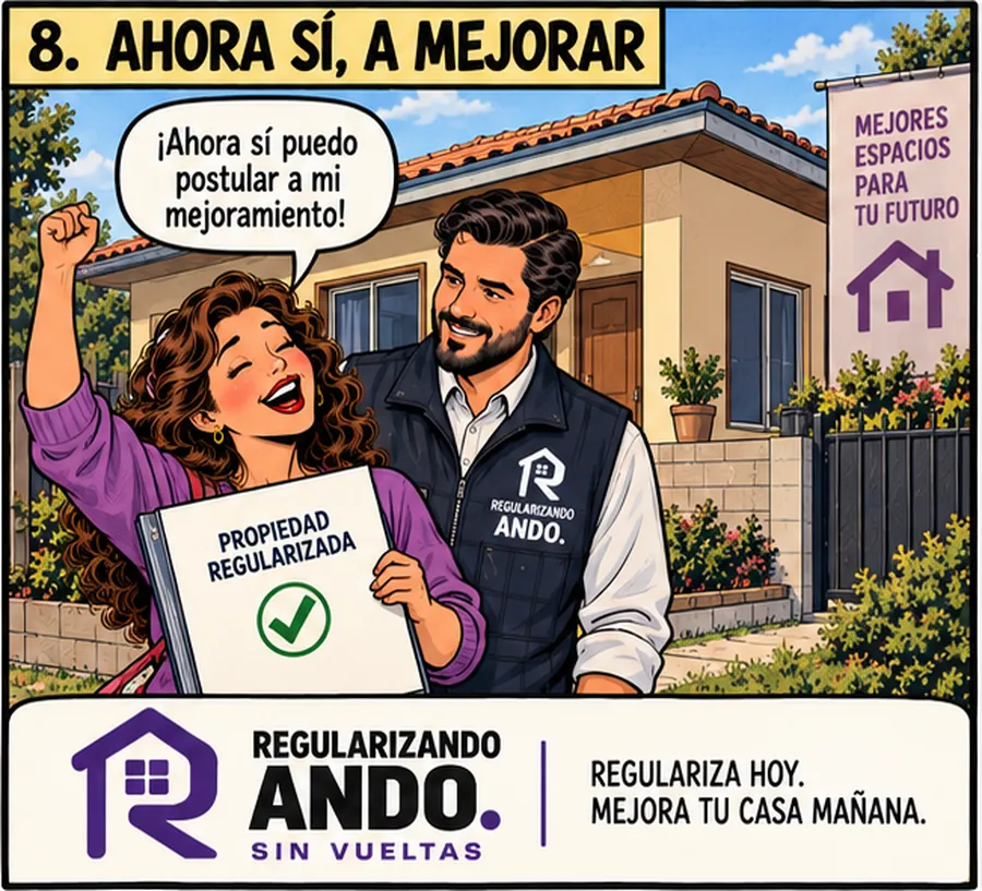 Propietaria celebra que ya puede postular al subsidio de mejoramiento