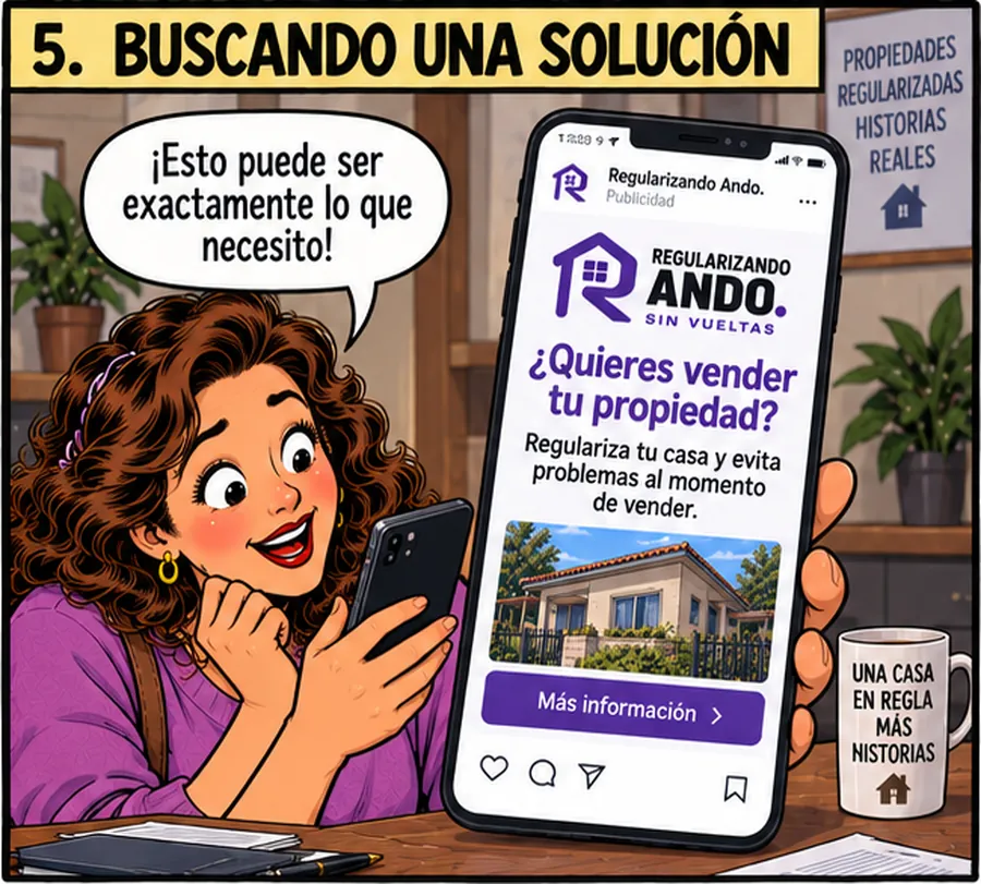 Propietaria encuentra a Regularizando Ando buscando una solución