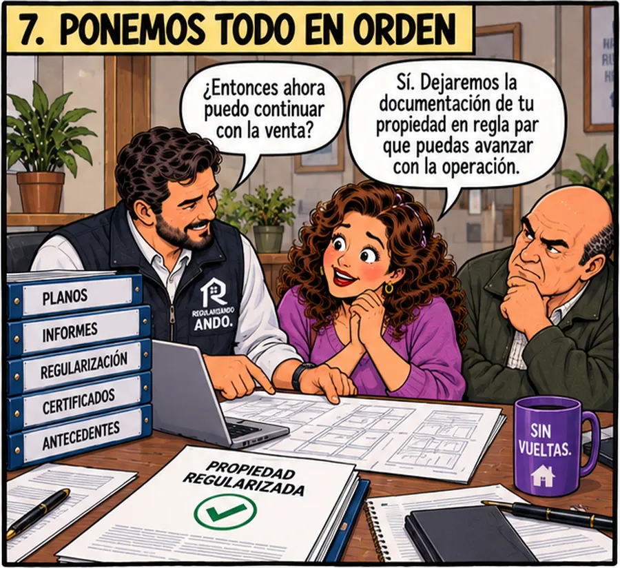 Planos, informes y certificados ordenados para el expediente municipal
