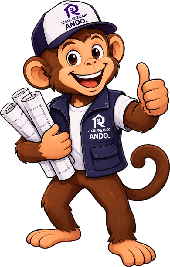 Personaje de Regularizando Ando explicando la Ley del Mono